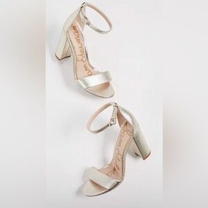 Sam Edelman Yaro LT Silver Leather heels